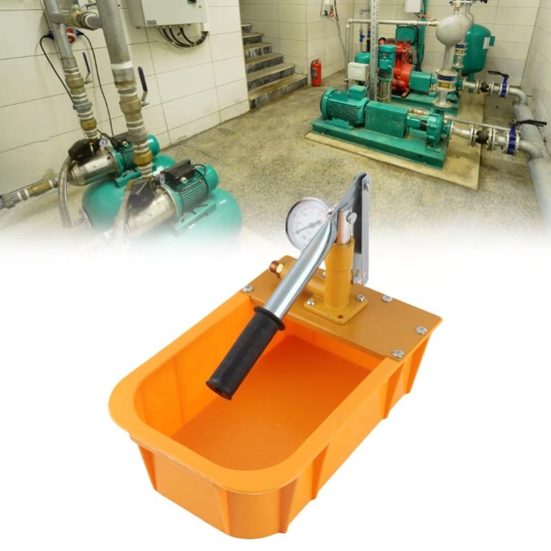 Hydrostatic Pump Tester Hydraulic Manual Water Pressure Test Pump Manual Pipe Leak Detector With Gauge