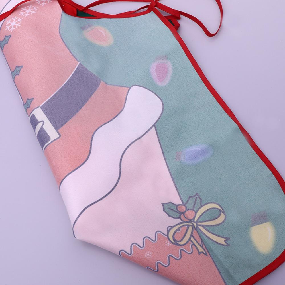Christmas apron, Christmas cosplay, decorative props, restaurant staff decorative apron, Santa Claus outfit