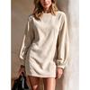 Women S Corduroy Long Sleeve Loose Straight Short Casual Skirt