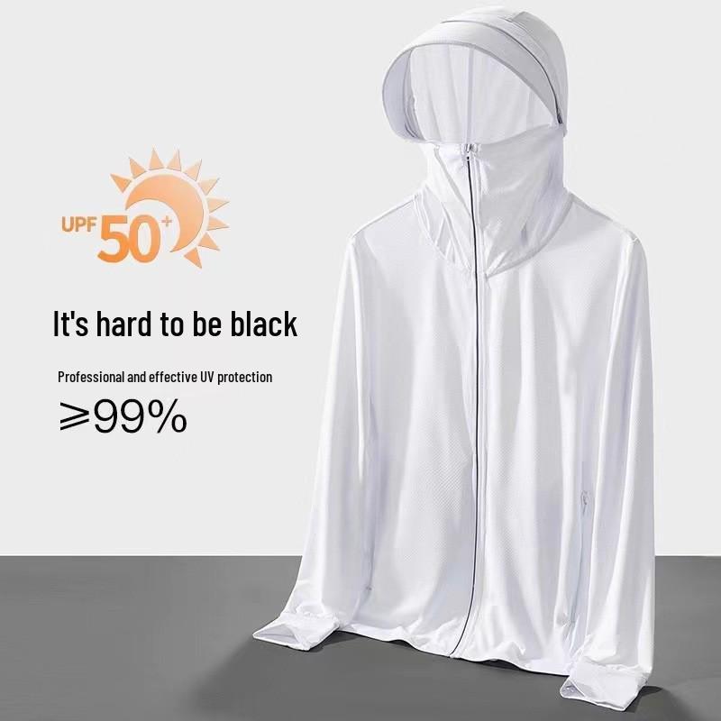 Herren Eisseiden UV-Schutz Netzjacke - Atmungsaktiv, Leicht, Sonnenschützende Angelkleidung
