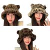Kids Ushanka Head Wrap Thicken Furry Bear Hat for Climbing Skiing Sports Ushanka Fisherman Hat Oversized Headwear
