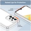 Phone Cover for Samsung Galaxy A33 5G Clear Case with Electroplating Buttons (Big Rear Lens Hole)