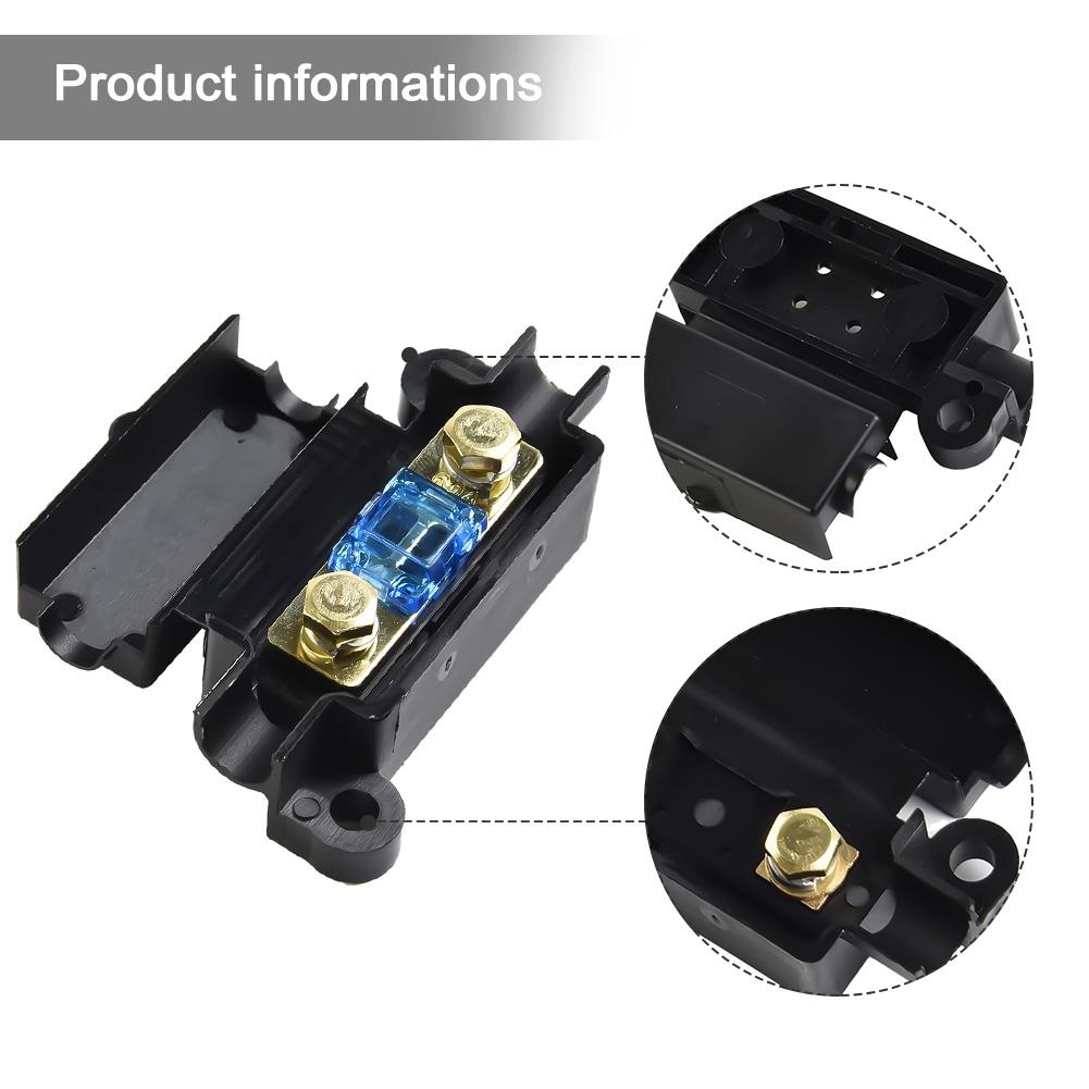 ABS+Kupfer Midi-Sicherungshalter mit schrumpfbarem 16mm² Kabel