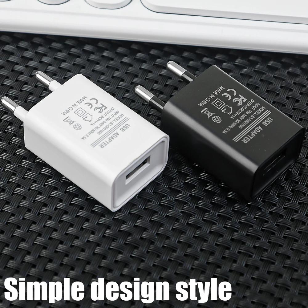 5/1Pcs Universal 5V 1A EU Plug USB Wall Phone Charger Charger Power Adapter For iPhone iPad Samsung Xiaomi Redmi Google