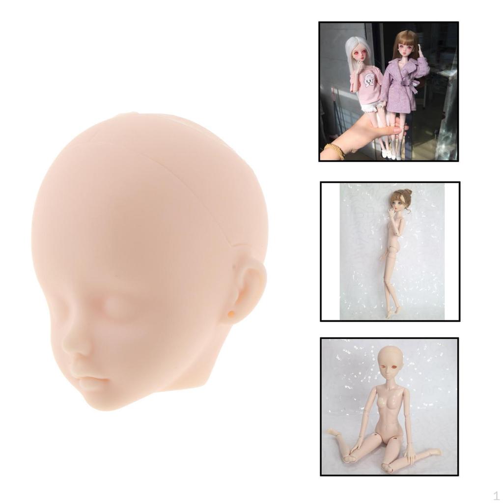 1/6 Bewegliche Gelenke Kopf Weibliche Puppenfiguren für DIY Puppenteile