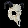 Halloween Sheep Skull Mask Resin Material Role Play Accessory For Costumes And Festivals