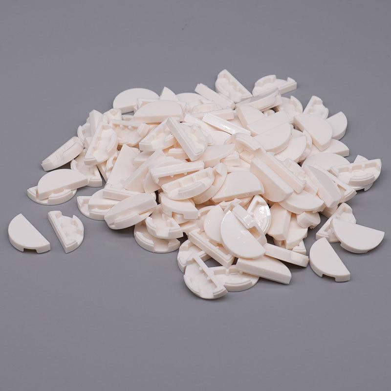 Handmade Semi-Circle Building Blocks with Smooth Surface - Small Particle Compatible Assembly Accessories