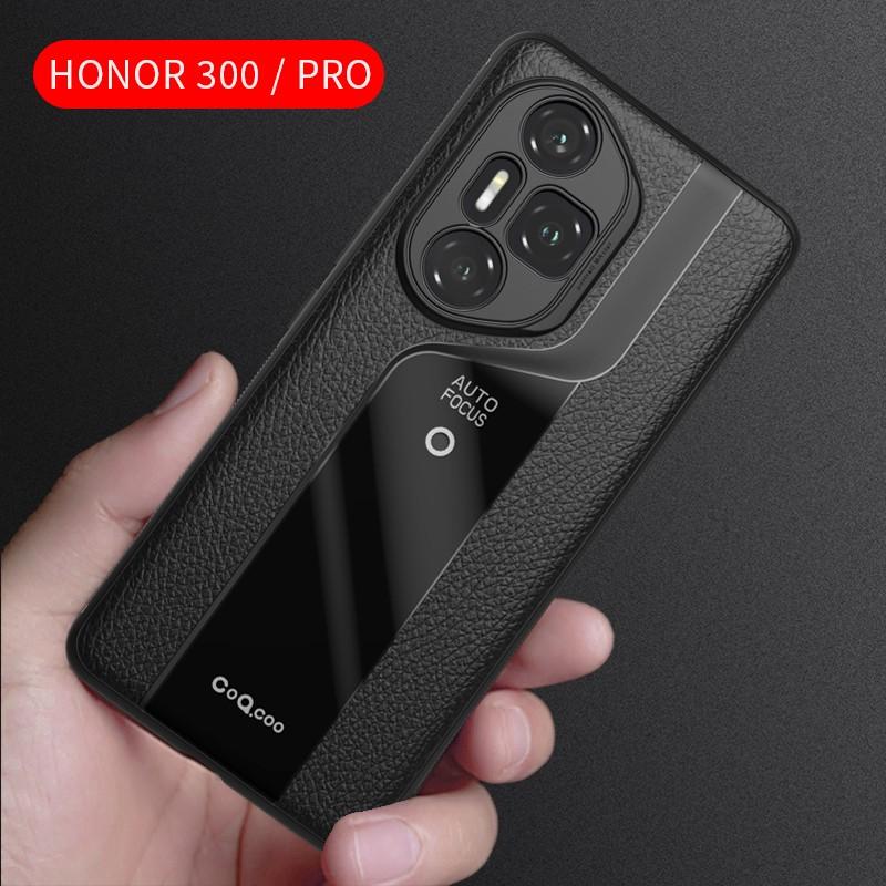 For Honor 300 200 100 Pro Luxury Leather Case Shockproof Soft Back Cover For Huawei Honor 300 Pro Camera Protection Bumper