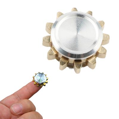 Mini Visor de Engranajes de Metal Juguetes de Mano Antiestrés Portátil Juguete de Descompresión para la Punta de los Dedos Regalo para Amigos