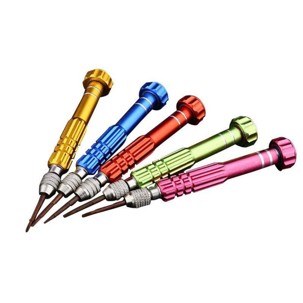 Flat Head 5 In 1 Screwdriver Set Screwdriver Repairing Kit  Glasses Disassembly