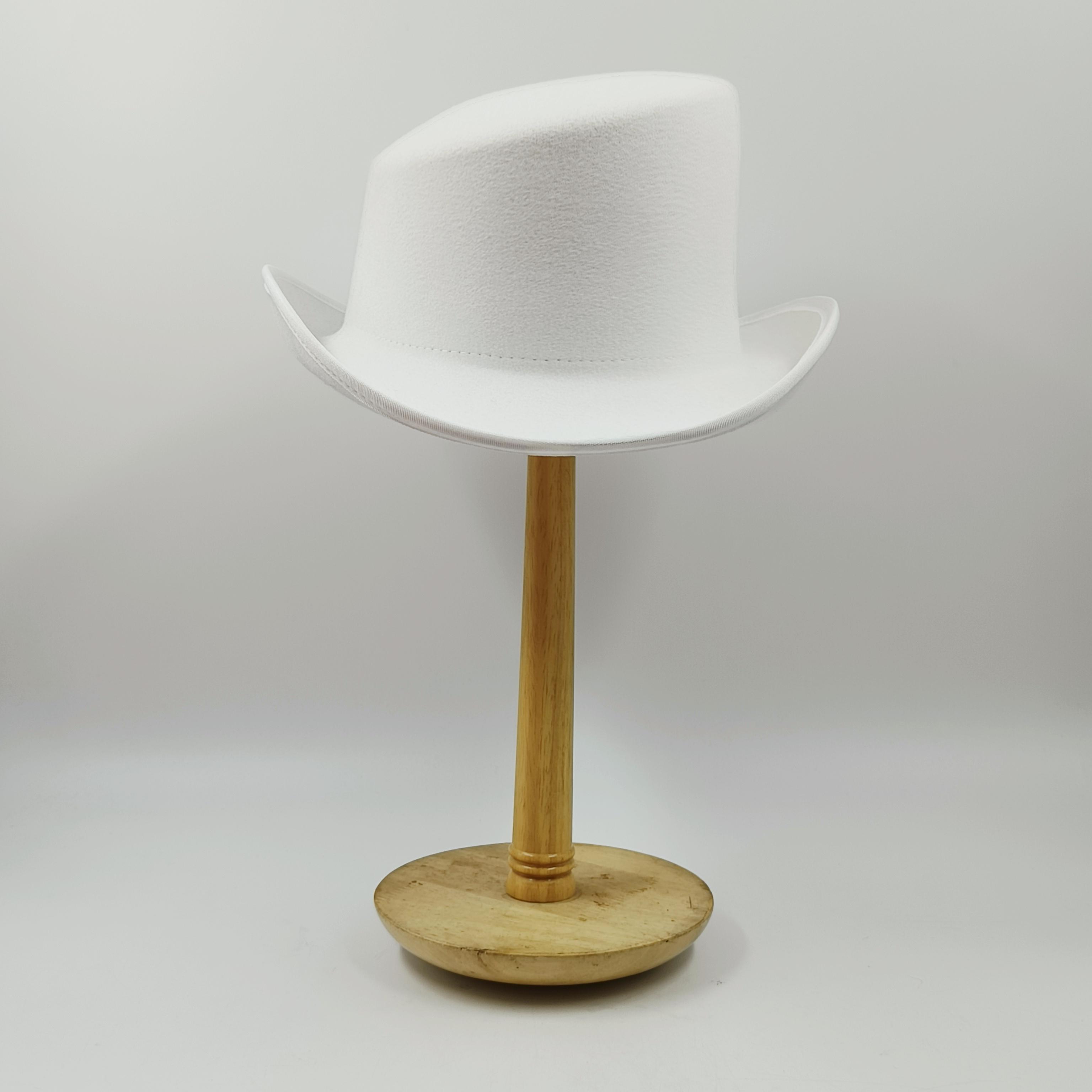 

Feather Slanted Top hats men black Presidential cap 60 circumference magician hat Personality British Top Hat sombrero de copa over60