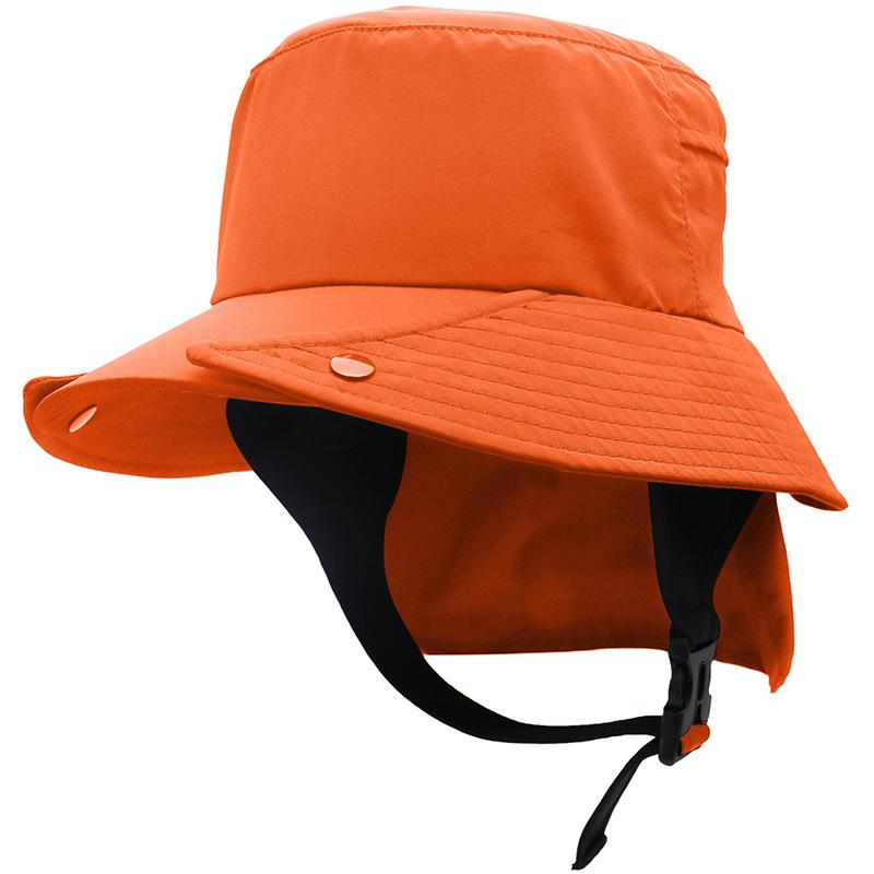 New fashion fisherman hat couple big eaves detachable stackable trekking wild adventure fishing neck protection surf basin hat