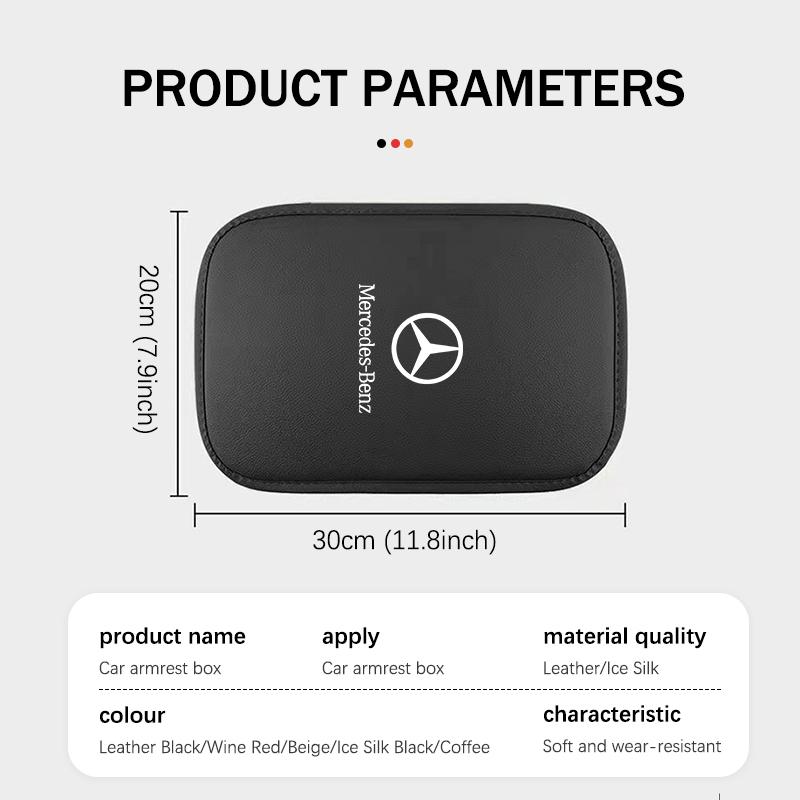 Pegatina para Coche Esteras para Caja de Reposabrazos de Coche Almohadillas de Reposabrazos para Vehículo de Espuma Viscoelástica Para Mercedes Benz W211 W124 W176 W177 C180 C200 C260 C300 GLC