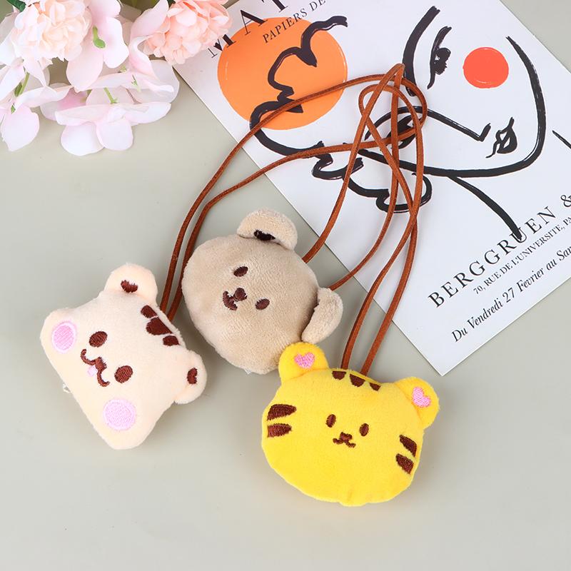 

Милый маленький брелок с медвежонком с изысканной вышивкой, именной биркой для детского сада, украшение для сумки, аксессуары с подвеской