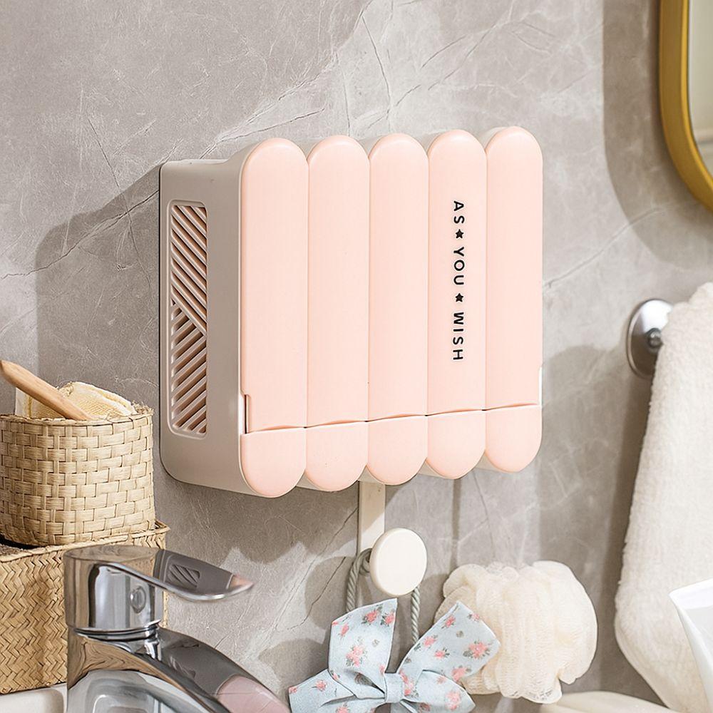 Waterproof Bathroom Soap Holder Flip Lid Soap Storage Rack Wall Mounted Soap Box  Bathroom