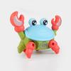 Electric Crab Toy Light And Music Battery Powered Pull String Cute Crab Walking Laterally Educational Interactive Toys Boys Girls Walking