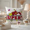 Anime RRupert BBear Cushion Cover Antidustmite Pillowcase Invisible zipper silky short plush Sofa cushion cover