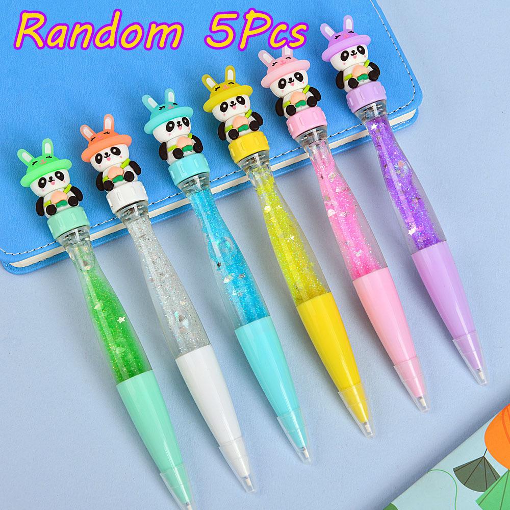 

1 шт. Мультяшная Милая Шариковая Ручка Жидкая Цветная Ручка с Блестками Ручка для Подписи Праздничный Подарок Ручка Канцелярские Товары Школьные Принадлежности Random style1P
