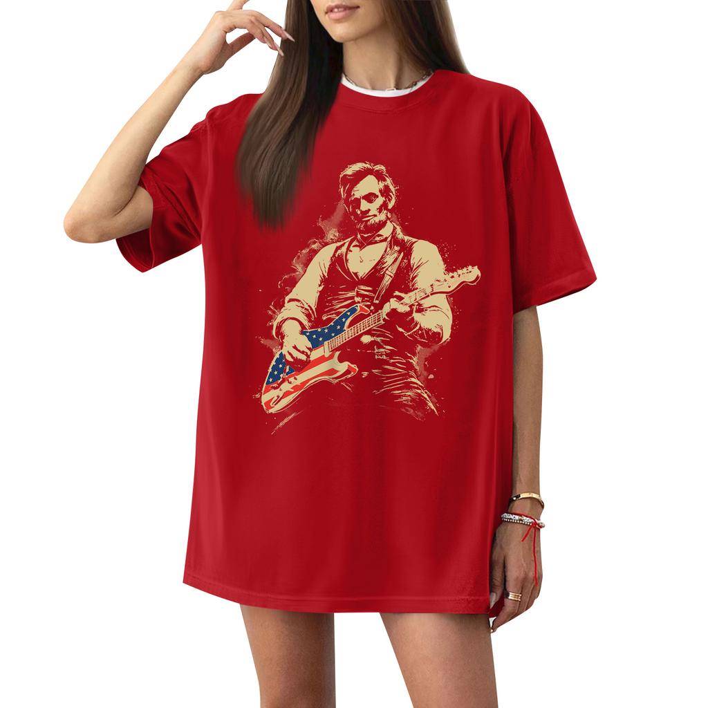 Women's Casual Letter Print Short-sleeved Top T-shirt