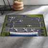 Flughafen Landebahn Szene Teppich Flugzeug Spielmatte Heimdekoration Rutschfest Weiche Bodenmatte Kinder Wohnzimmer Terminal Straßendesign