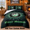 Hannover 96 Pattern Bedding 3Pcs Set Custom Name, Bed Sheet And Pillowcases For Home Bedroom