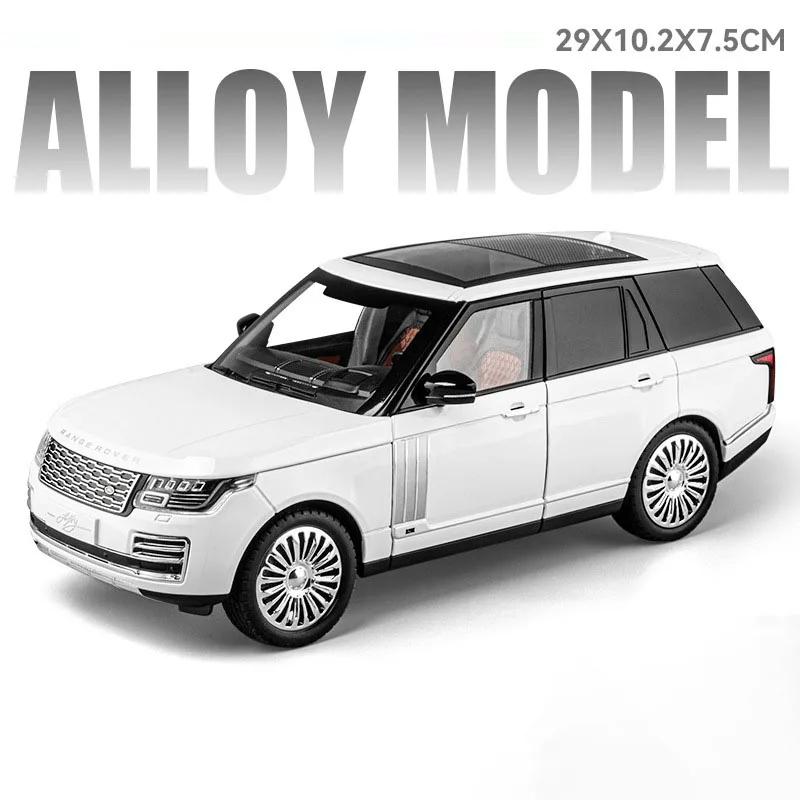 

Large 1:18 Range Rover Prado Car Model Toy Alloy Diecast Simulation Doors Opened Pull Back Vehicle Models Collection Boys Gifts