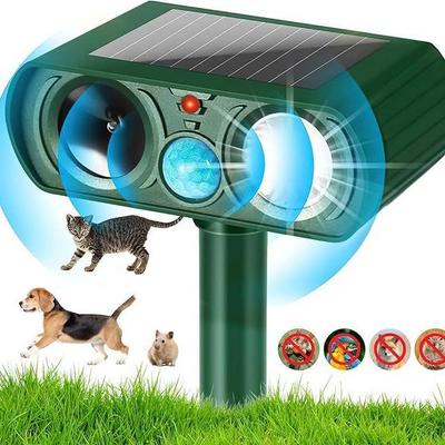 Wasserdichter solarbetriebener Ultraschall-Tier- und Vogelvertreiber mit Infrarotsensor