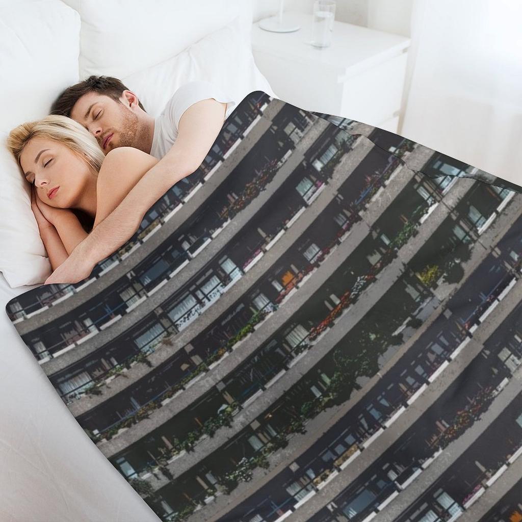 Barbican Estate Close-up, London Brutalism (i) Throw Blanket Weighted Cute Shaggy Summer Blankets