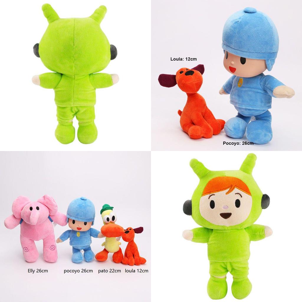 High-quality Pocoyo Elly Pato Loula Sleepy Bird Soft Plush Stuffed Figure Toy Doll Kids Gift