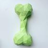 Faceted Bone Dog Toy Rubber Dog Chew Toy Teeth Cleaning Dog Bone Toy for Aggressive Chewers Puppy Teething Interactive Fetch Play