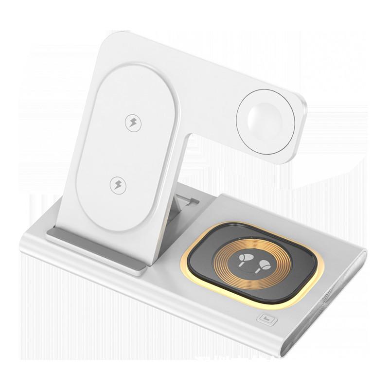 3-in-1 Folding Wireless Charger Suitable For 15W Fast Charging Bracket For iPhone Samsung Mobile Phone