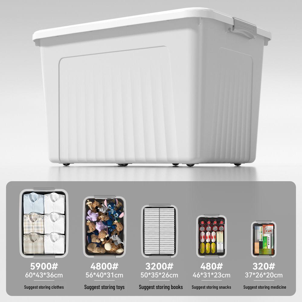 Extra Large Thickened Plastic Storage Box for Clothes and Toys