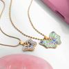 Elegant Butterfly Pendant Necklace Stainless Steel Jewelry Adjustable Chain For Women Daily Wear