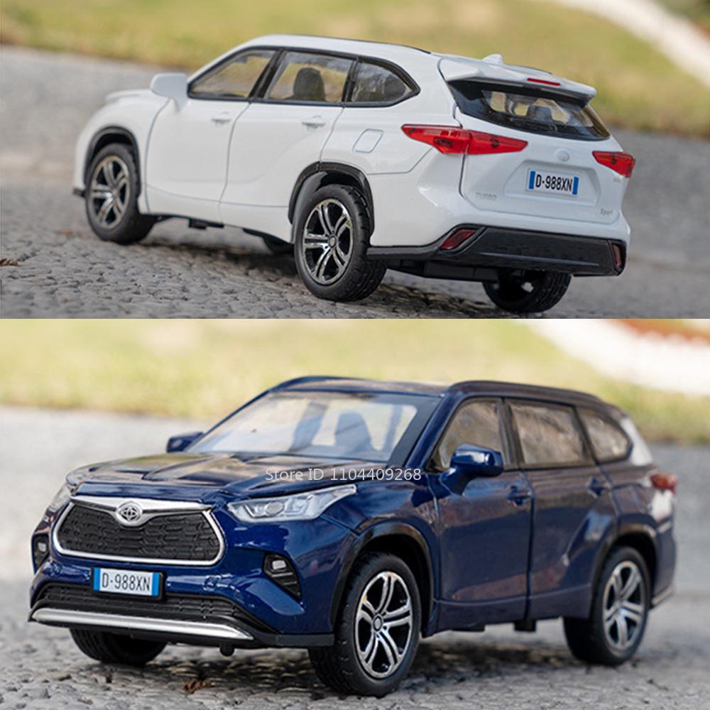 1:32 Scale Highlander GR86 Sports Car Model Toy Metal Diecast Pull Back Miniature Vehicle Sound Light Models Collection Gift Boy