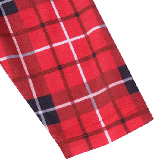 Conjunto de Pijama de Natal para Família Pijamas Combinando Estampa Festiva Camisa Calça Respirável 2