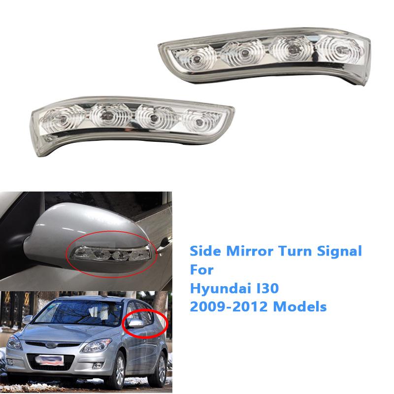 876132L600 Car Rearview Side Mirror LED Turn Signal Light Side Wing Reversing Indicator Lamp For Hyundai I30 2009 2010 2011 2012