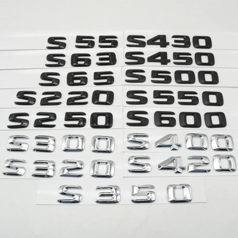 Rear Trunk Logo Emblem For Mercedes-Benz S Class W220 W221 S55 S63 S65 S350 S600 S400 S220 S430 S500 S550 S320 S420 Accessories