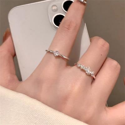 Butterfly Zircon Opening Adjustable Ring 2025 New Popular Cold Wind Ring