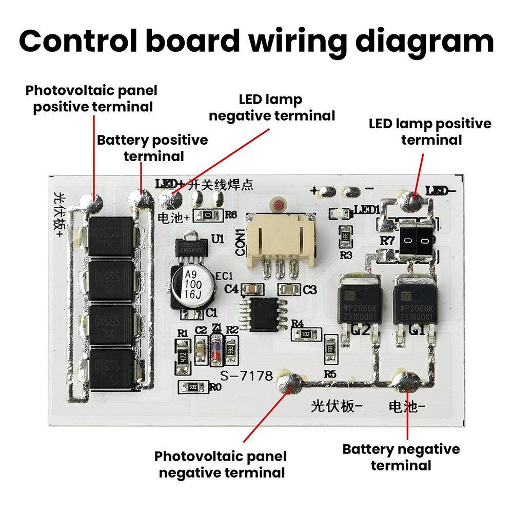 3.2V/3.7V/6.4V/7.4V High Power Solar Controller for Giant Street Light, Stepless Dimming, Stable High-Brightness LED Module