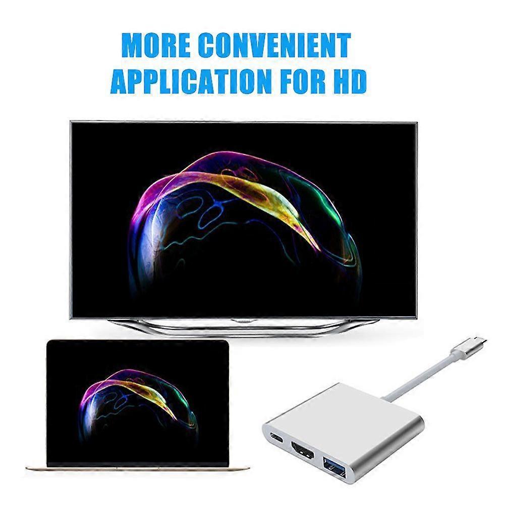 Type-C to HDMI 3-in-1 Type-C to USB Type-C to HDMI Converter