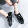 Men's Casual Shoes outdoor Leather Men Retro British Style Tassel Loafers Mens Comfortable Outdoor Driving Flats men moccasins