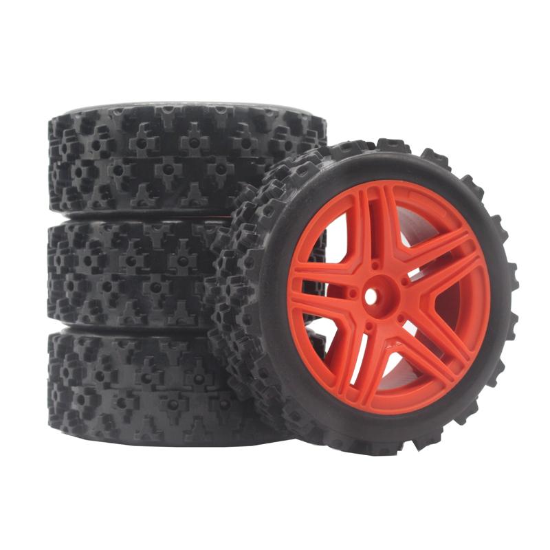 4pcs 70MM Rally Tires Rubber Tire Wheel Tyre for Tamiya XV01 XV02 TT01 TT02 PTG-2 1/10 RC Rally Racing Car Upgrade Parts