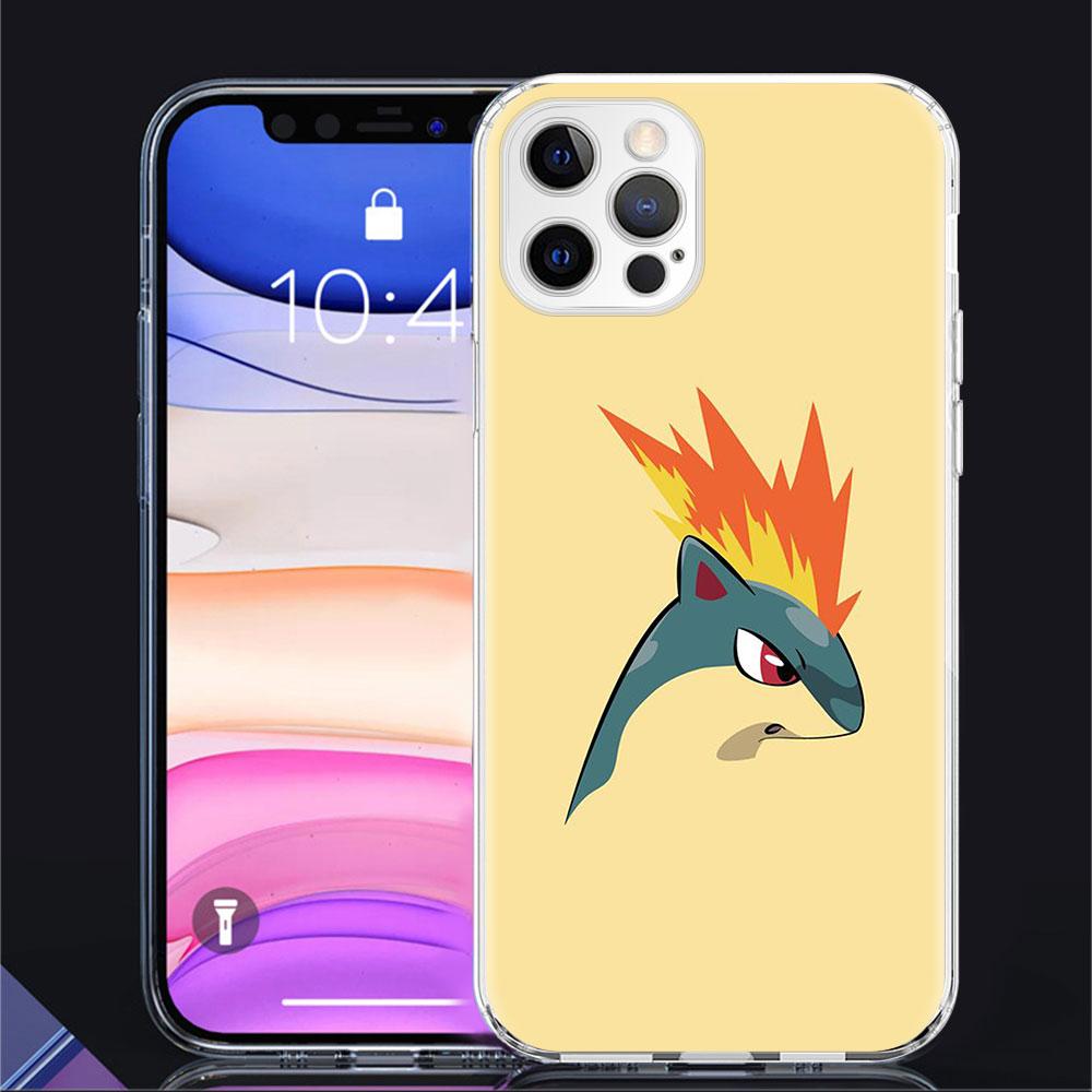 Klarer Fall für Apple iPhone 11 14 13 Pro 12 7 8 Plus SE 2022 XR X XS Max 6 6S 14Pro Silikon-Telefonabdeckung Pokemon Cute Cartoon