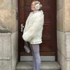 VAYLA Fashion Luxury Cropped Faux Fur Coat Women's Winter Ins Hot Fluffy Short Faux Fur Jacket Street Style Warm Outwear