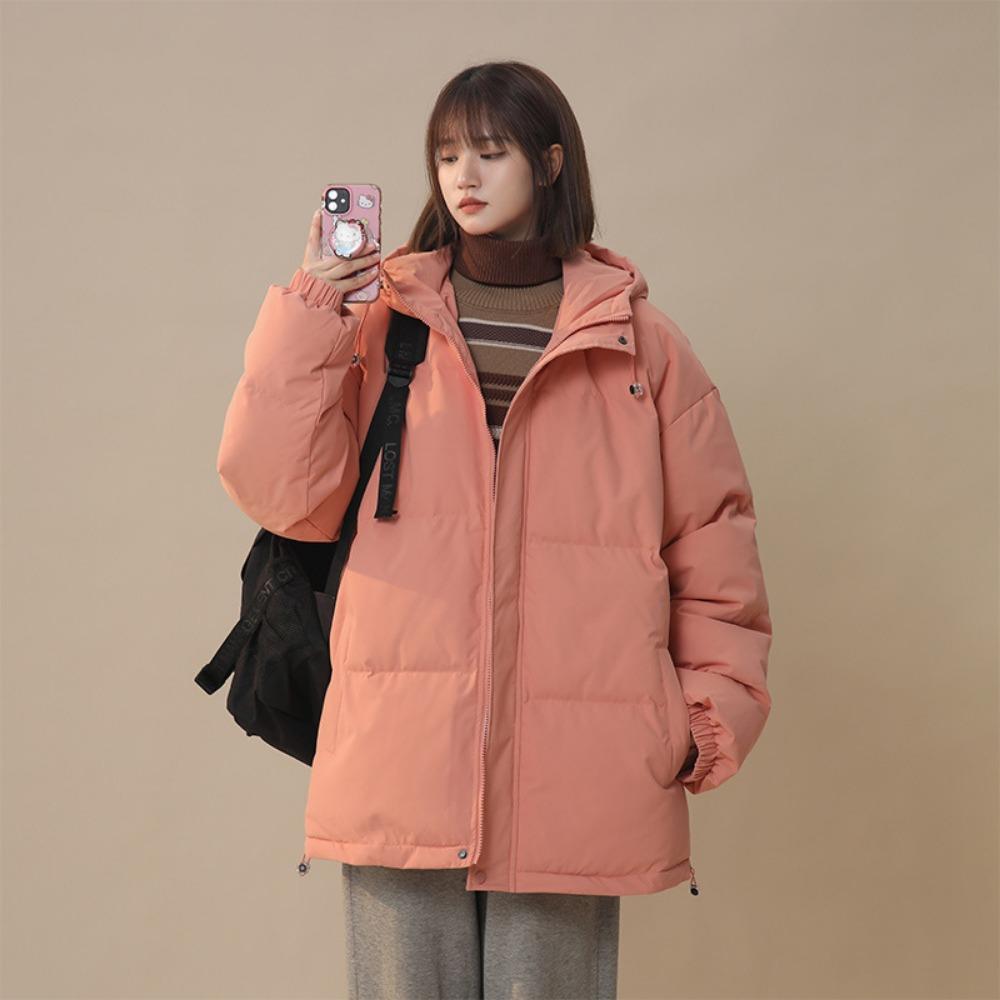 

Men s and women s same autumn and winter padded jackets, loose bread, casual couples, thickened warm padded jackets, men s 3XL