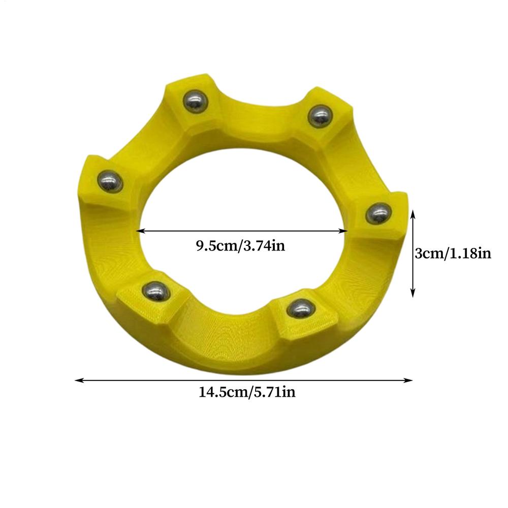 New Bowling Ball Sanding Mat Rotating Stand No Dead Angle Smooth Rotating Cup Holder Bowling Ball Surface Maintenance Tool жёлтый