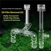 Aquarium Skimmer Transparant Acryl Lily Pipe Draaiend Oppervlak Inlaat Uitlaat Waterplant Tank Filter Reiniging B