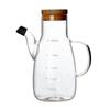 500/800ml Cooking Seasoning Bottle Dispenser Glass Olive Oil Sauce Vinegar Pot Bottles with Handle Lid Kitchen Cooking Container
