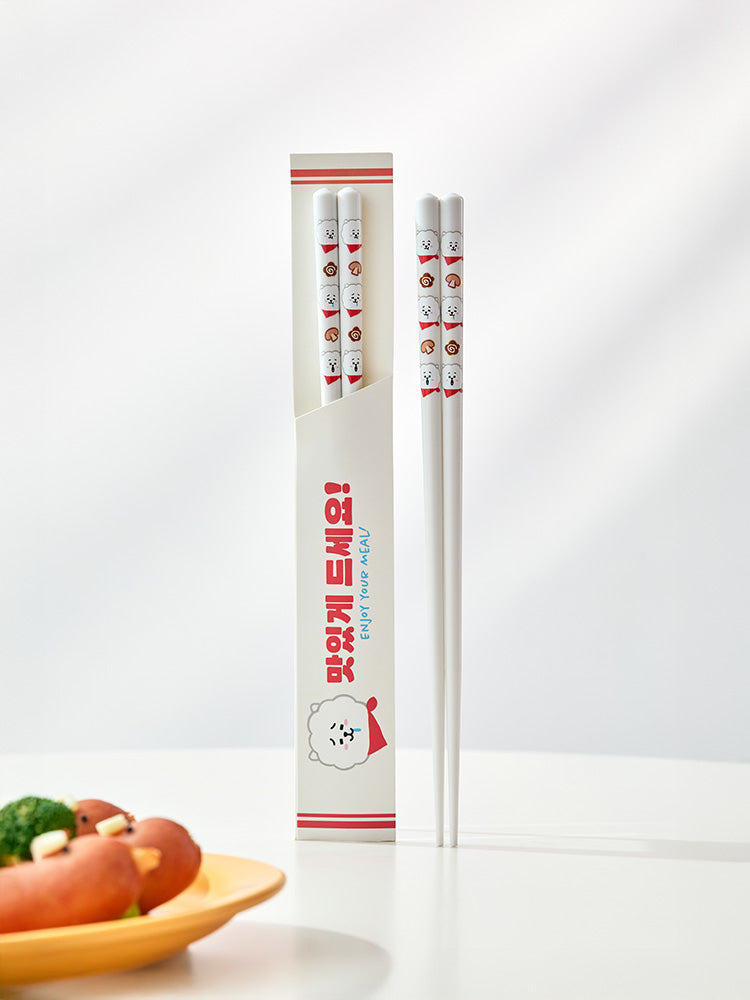 BT21 Souvenir Chopsticks (ONLY KOREA)- 7 Characters (KOYA, RJ, SHOOKY, MANG, CHIMMY, TATA, COOKY) | Official K-Pop Merchandise