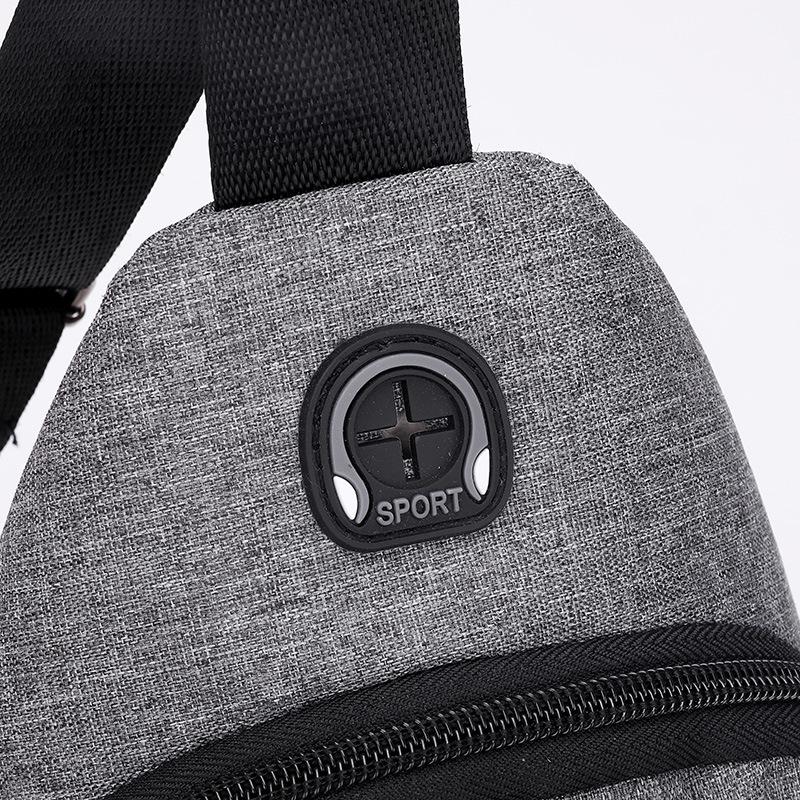 Travel close-fitting chest bag, men's simple cycling chest bag close-fitting bag, Oxford cloth men's bag